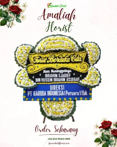 Papan Bunga Duka di Purworejo