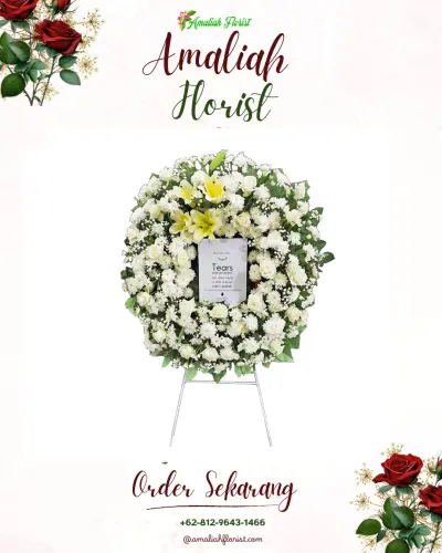 Krans Bunga Duka Cita di Purworejo